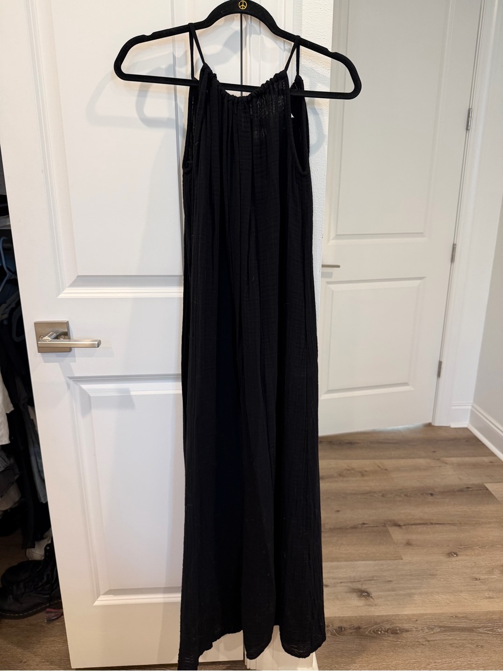 Michael Stars Black Maxi Dress with Spaghetti Straps NWT